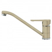 Baterie de bucătărie Teka MTP 913, Teavă joasă, Aerator anticalcar, Topaz Beige, 46913020T