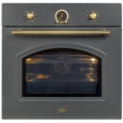 Cuptor incorporabil rustic Beko OIM27201A, Multifunctional, 71 L, 8 Functii, Clasa A, 3D cooking, Grill, Antracit