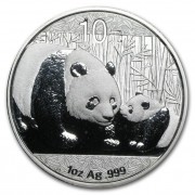 Čínská mincovna Panda Stříbrná mince 10 Yuan China 1 Oz 2011