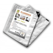 PE plachta 4x6m průhledná vystužená s oky