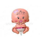 Balon maxi, folie, in forma de fetita