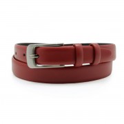 Női piros bőr öv 10611