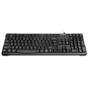 Tastatura USB A4TECH Comfort round Black (KR-750-USB), wired cu 109 taste inscriptionate laser, tasta suplimentara Backspace si rezistenta la apa
