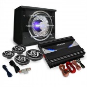 Conj. 4.1 Car Hifi "Black Line 540" Colunas Amplificadoras