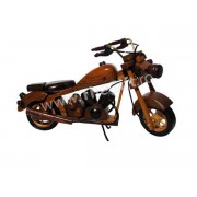 Motocicleta ornament din lemn/metal