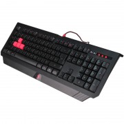 Tastatura Gaming A4TECH Bloody B120, iluminare rosu 5 nivele, USB, 1ms (B120)