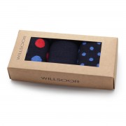 Készlet: 3 férfi zokni pöttyös mintával 11279