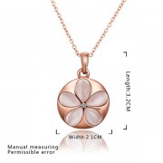 Colier placat aur cu pandantiv in forma de floare