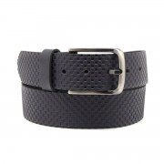 Férfi bőr öv Willsoor 7744 sötét kék szín