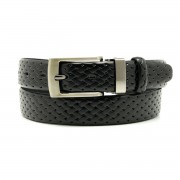 Férfi bőröv fekete színben Willsoor 8541