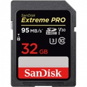 SanDisk Extreme Pro SDHC 32GB, UHS-I, V30, U3, citire 95MB/s, scriere 90MB/s