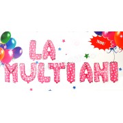 Baloane din folie, mesajul "La multi ani"