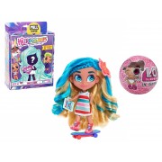 Set Papusa Hairdorables cu accesorii + LOL Sisters 5 piese