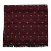 Bordó sál pöttyös mintával 11053