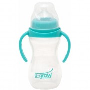 Biberon U-Grow cu gat larg, 270 ml
