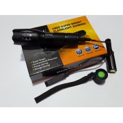 Мощен акумулаторен LED T6 фенер CREE LED Police 80000W със спусък