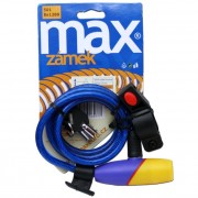 Max 014736 Zámek na kolo 8 x 1200 mm modrý