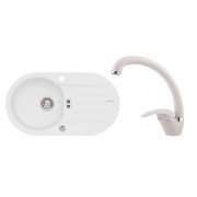 Pachet promotional Alveus Chiuveta Niagara 40 alb + Baterie GM 230 alb