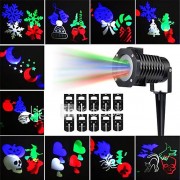 kwb outdoor kerst projector lichten multicolor roterende led licht projectie waterdicht sneeuwvlok spotlight-10pcs patroon kwb outdoor kerst projector lichten multicolor roterende led licht projectie waterdicht sneeuwvlok spotlight-10pcs patroon