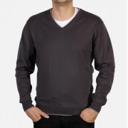 Férfi pulóver Willsoor 3706 -ban grafit szín