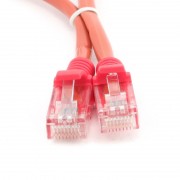 Cablu UTP Patch cord cat. 5E, conectori 2x 8P8C, lungime cablu: 5m, bulk, Rosu, GEMBIRD (PP12-5M/R)