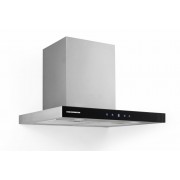 Hota Heinner DCH-650TIX, Semineu dreapta, 60 cm, 642.4 m³/h, 1 motor, 3 viteze, Control Touch cu display LED, Inox + front Sticla neagra