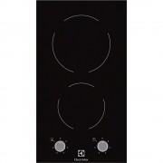 Plita incorporabila Electrolux Domino EHF3920BOK , Vitroceramica ; 2 zone de gatit; Control cu butoane frontal; 30 cm; Neagra