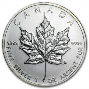 The Royal Canadian Mint Maple Leaf stříbrná mince 1 Oz 2010