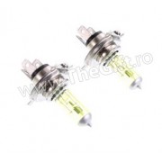 Set 2 becuri auto, imitatie Xenon H4 cu plasma
