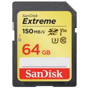 SanDisk Extreme SDXC 64 GB Card de Memorie UHS-I V30 U3 Viteza de Transfer 150 MB/s