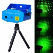 Двуцветен диско лазер със звуков контрол и различни фигури