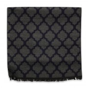 Szürke sál mértani mintával 11055