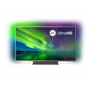 Televizor LED Philips 55PUS7504/12, 139 cm, 4K UHD, Smart TV, Dolby Atmos, Procesor Quad Core, Wi-Fi, Bluetooth, CI+, Ambilight, Clasa energetica A+, Argintiu