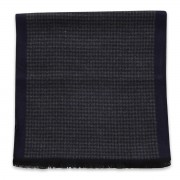 Sál sötétkék pepita mintával 11051