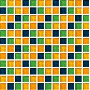 Maxwhite ASHS236 Mozaika skleněná žlutá modrá zelená 29,7x29,7cm sklo