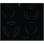 Plita incorporabila Electrolux EHF6343FOK , Vitroceramica; 4 zone de gatit (1 zona dubla si 1 zona tripla ); Control touch; 60 cm; Neagra