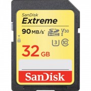 SanDisk Extreme SDHC 32GB 90MB/s. 600 X, U3, V30 - video speed class, 4K UHD