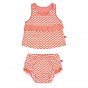 Costum de baie fete 12 luni cu scutec absorbant SPF50+ Zig Zag Lassig