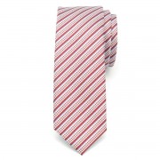 Férfi keskeny nyakkendő (minta 1205) 6544 -ban piros szín