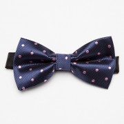 Papion elegant barbati albastru cu buline