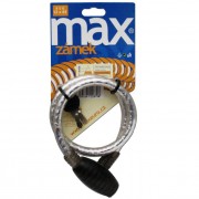 Max 456 Zámek na kolo 12 x 650 mm stříbrný