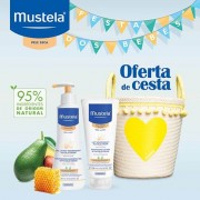 Mustela Cesta Amarela Cold Cream Gel Lavante 300ml & Leite Nutritivo 200ml