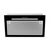 Hotă încorporabilă Teka GFG 2 BLACK, Capacitate maximă extractie 329 m³/h, 3 trepte putere, Filtru inox, Control butoane, Bandă LED, 55 cm, Cristal negru, 40446752