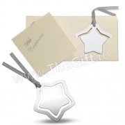 Semn de carte placat cu argint, stea